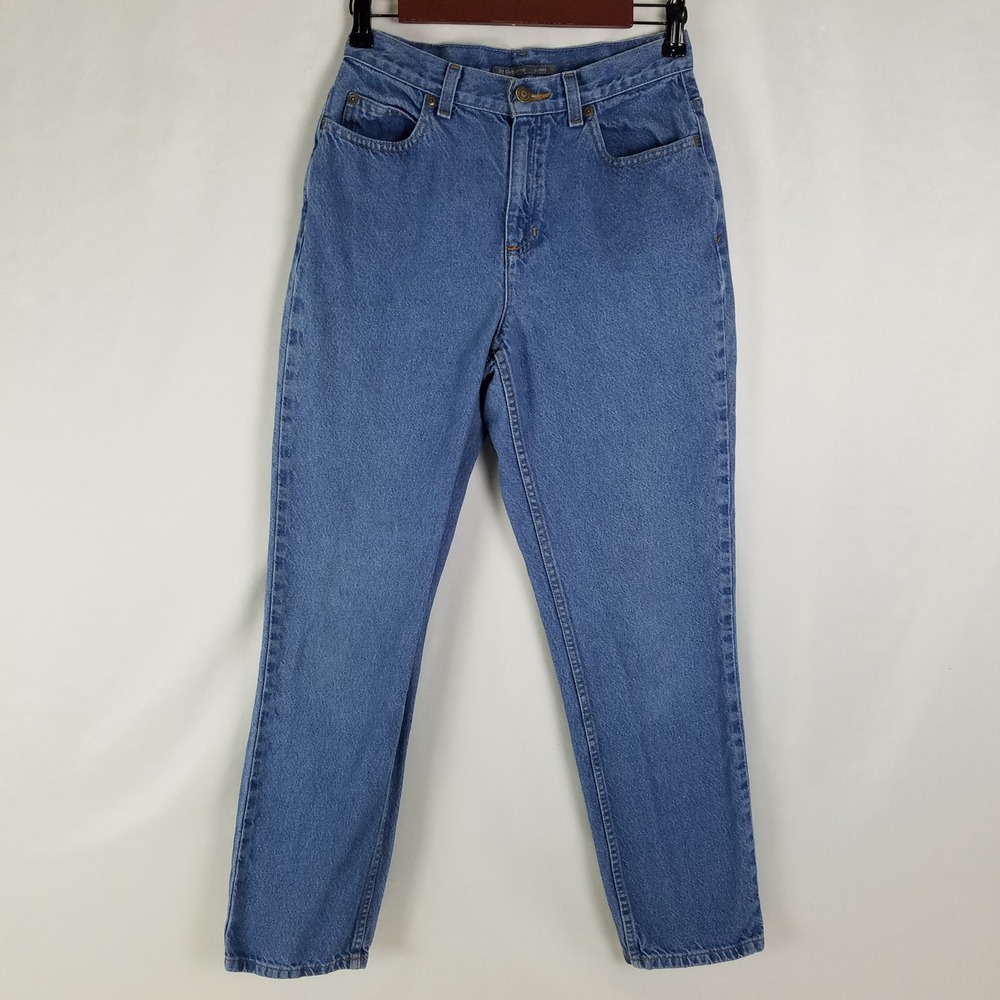 Liz Claiborne Classic Straight Leg Blue Denim Jeans Women Size 6 Medium Wash